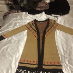 Aztec long cardigan